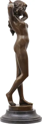Produktbild von Bronzeskulptur Frau Erotik erotische Kunst Antik-Stil Bronze Figur Statue 78cm