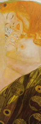 Zdjęcie produktu dla Gustav Klimt obraz drukowany - Danae, 1907, szczegół (158 x 53 cm)