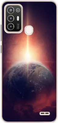 Produktbild von König Design Hülle kompatibel mit ZTE Blade A52 Kunststoff Soft Handyhülle - Handy Case Unsere Erde