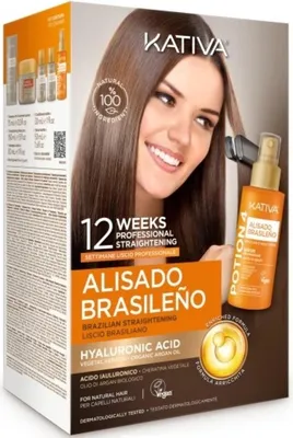 Obrázok produktu pre Brazílsky keratín na narovnanie vlasov Kativa Alisado Brasileno, 275 ml