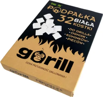 Zdjęcie produktu dla Podpałka Rozpałka Do Grilla Pieca Kominka Gorill 32 Kostki