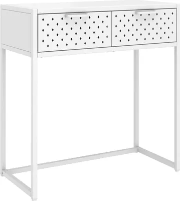 Obrázok produktu pre vidaXL Konzolový stôl biely 72x35x75 cm Oceľ