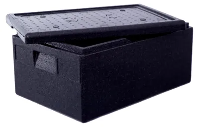 Produktbild von Thermobox 40 Liter - GN 1/1 mit Deckel - ca. 60 x 40 x 29 cm - mit Griffmulden - Isolierbox, Kühlbox, Warmhaltebox