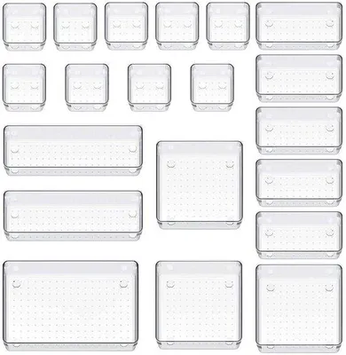 Obrázek produktu pro Sada úložných boxů, 20 kusů, plast, organizér