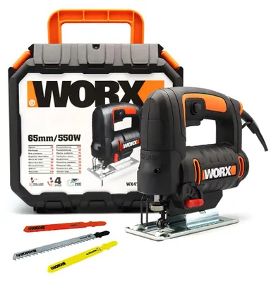 Immagine prodotto di WORX WX477.1, impugnatura superiore, nero, arancione, 45°, 3100 spm, 6,5 cm, 6 mm
