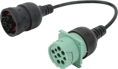 Obrázok produktu pre 9P J1939 na 6P J1708 Diagnostický kábel Plug and Play ABS plast Vysoká flexibilita Univerzálny pre nákladné vozidlá