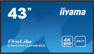 Produktbild von Iiyama LH4341UHS-B2 - 108 cm (42.5") - LCD - 3840 x 2160 Pixel - 18/7