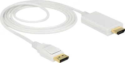Produktbild von DELOCK Displayport Kabel DP -> HDMI St/St 4K 2.00m weiß