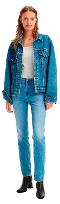 Productafbeelding van Levi's dames jeans, model 724 High Rise Straight, kleur Cool Journey, maat 27W / 32L