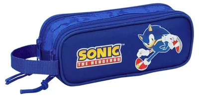 Produktbild von Safta Sonic 21x8x6 Cm Double Mäppchen Blau Mann Blau One Size