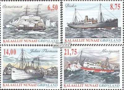 Produktbild von Briefmarken Dänemark - Grönland 2004 Mi 423-426 (kompl.Ausg.) postfrisch Grönländische Schiffahrt
