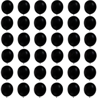 Produktbild von Miniballonnen Latex schwarz 30cm Dekoration