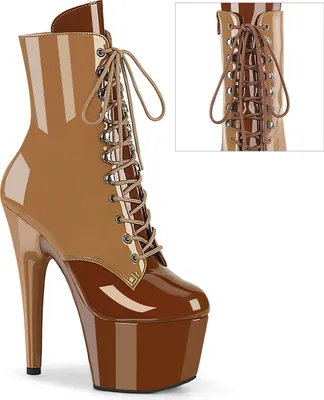 Produktbild von ADORE-1020DC Damen Booties von Pleaser, Braun Beige , EU 42, US 12