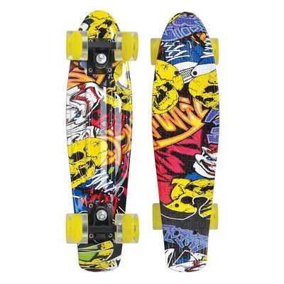 Obrázek produktu pro Schildkröt Funsports Free Spirit, Pennyboard (skateboard), Vícebarevný, Polypropylen (PP), Obrázek, 100 kg, Chlapec/děvče