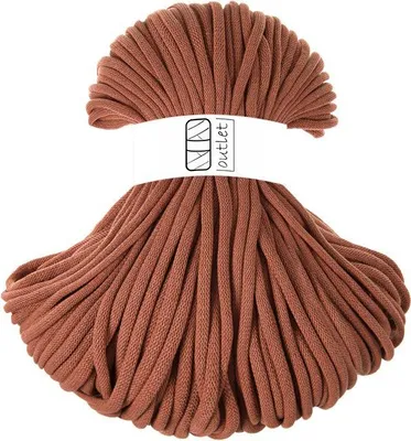 Obrázok produktu pre Rastlinný bavlnený pletený šnúrka, priemer 9 mm, 100 metrov,