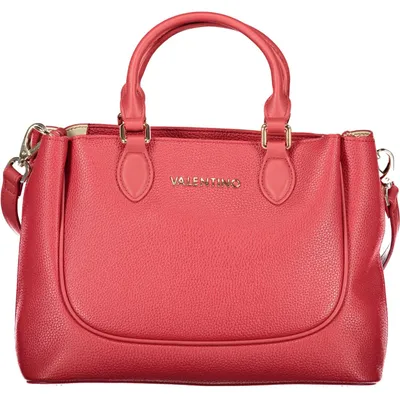 Image de Élégant sac à main pour femme, de couleur rouge, offrant plusieurs façons de le porter