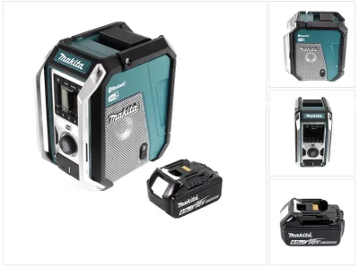 Produktbild von Makita DMR 115 G1 Akku Baustellenradio 12V - 18V Bluetooth DAB+ IP65- + 1x Akku 6,0 Ah, ohne Ladegerät