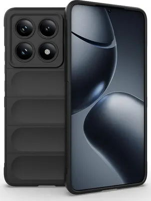 Produktbild von Mobigear Bumpy  Xiaomi 14T Pro Hülle Flexibles TPU Backcover - Schwarz