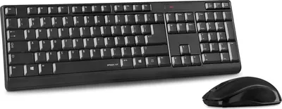 Produktbild von SPEEDLINK NIALA, Volle Größe (100%), Kabellos, RF Wireless, AZERTY, Schwarz, Maus enthalten