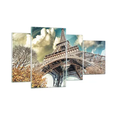 Produktbild von Bilder auf glas - Eiffel technik europa frankreich - 120x70cm - Glasbilder - Wandbilder - Kunstdruck - zum Aufhängen bereit - Wanddekoration aus Glas - Glas Bilder - Wandbild auf Glas - GDL120x70-2489