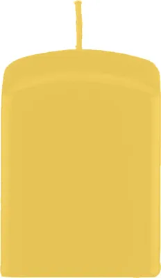 Produktbild von Quader, Quadratische Kerzen Mustard Senf 100 x Ø 60/60 mm, 16 Stück