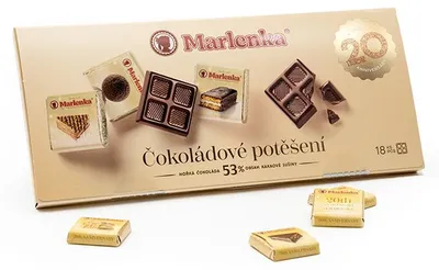 Obrázok produktu pre Čokoládové bonbóny MARLENKA – darčekové balenie 90 g