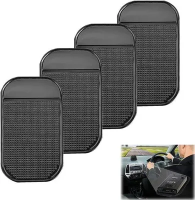 Image de Lot de tapis antidérapants pour voiture, autocollants, 14 x 8 cm