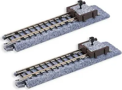 Produktbild von Kato Prellbock Holz m. Gleis gerade 62 mm, 2 St.