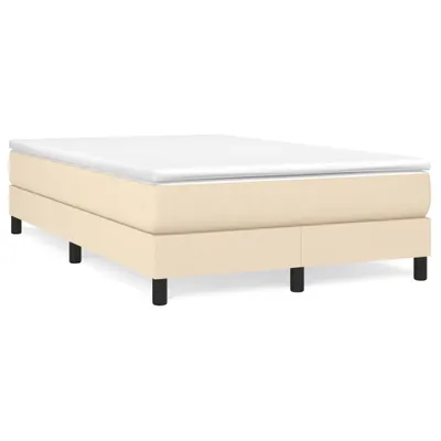 Produktbild von vidaXL Boxspringbettgestell Creme 120x200 cm Stoff