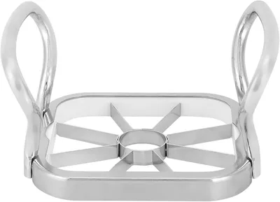 Image de Coupe-légumes multifonction - Hachoir de cuisine - Coupe-légumes rapide - Acier inoxydable 5-en-1 - 15x13x12 cm - Argent