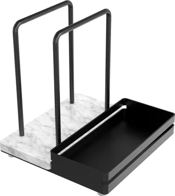 Obrázek produktu pro Držák na ubrousky STWWO Black Metal Marble Table Kuchyňské doplňky