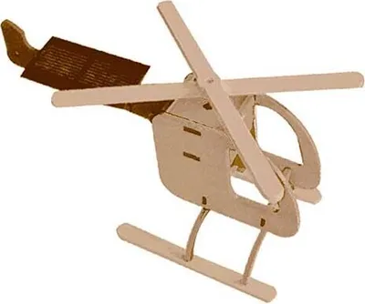 Produktbild von Solar-Holzbausatz Hubschrauber
