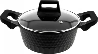 Produktbild von Almina Kochtöpfe in Schwarz Aluminium-Druckguss mit Antihaftbeschichtung 8,9L