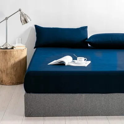 Produktbild von JadorDecor Spannbettlaken Jersey Baumwolle mit Gummizug 160x200 cm