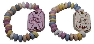 Produktbild von Candy Uhren bunte Armbanduhr aus Traubenzucker Zuckerkomprimat 15g
