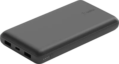 Produktbild von Belkin, Powerbank 20000 mAh mit 3 Ausgängen USB-A und USB-C, Schwarz