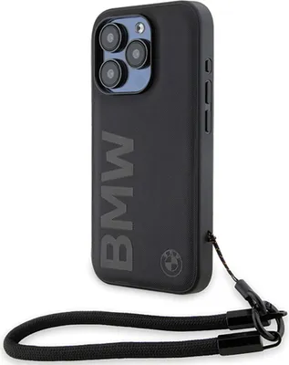 Zdjęcie produktu dla Etui BMW Signature Leather do iPhone 15 Pro Max czarny