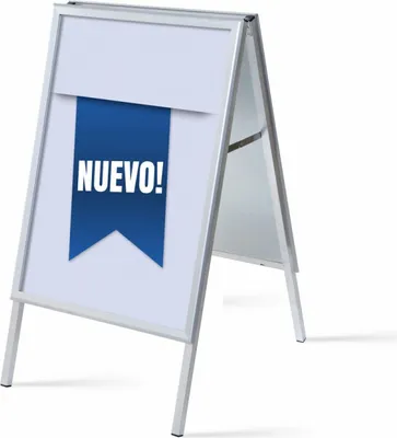 Produktbild von Showdown Kundenstopper - DIN A1 - Komplett-Set - Nuevo Spanisch - Blau/Schwarz