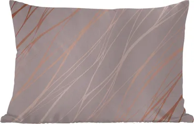 Produktbild von MuchoWow® Outdoor Kissen - Marmor - Rosa - Roségold - Muster - 60x40 cm - Wetterfest - Lounge Kissen - Zierkissen - Kissen für Innenräume