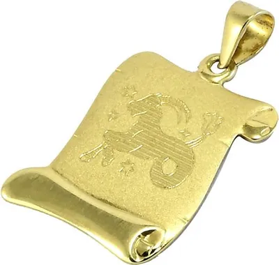 Produktbild von Anhänger aus 585er Gold, Modell Glare585, Maße 24,3 mm Höhe, 13,1 mm Breite, 0,3 mm Tiefe