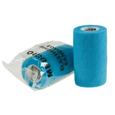 Produktbild von 1 Haftbandage Selbsthaftende Bandage / Fixierbinde 10 cm x 4,5 m hellblau