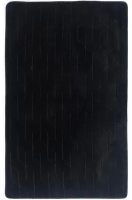 Image de Tapis STRADO Rabbit 3D, moelleux comme un lapin, antidérapant, 200 x 300 cm, noir