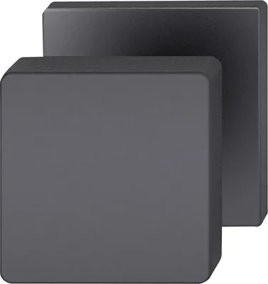 Produktbild von FSB Türknopf 23 0811 03500, 50 x 50 mm, Aluminium schwarz matt ÖNORM