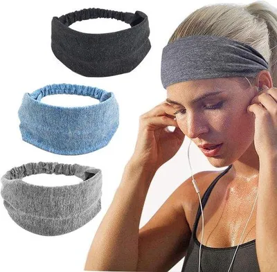 Obrázek produktu pro Sada elastických sportovních pásků – 3 ks – pro jógu, fitness, běh – ideální pro caminatu, turistiku – pomůcky na strečink