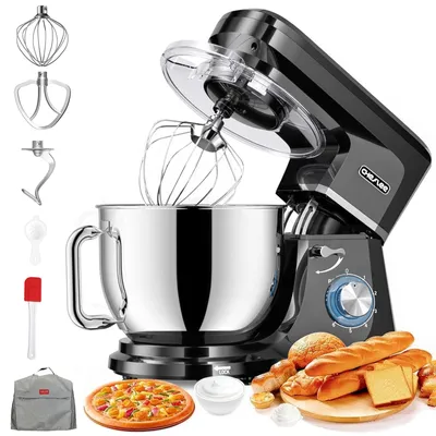 Image de Robot pétrisseur - Pétrisseur - 2000 W - 8 litres - Bol en inox - 6 vitesses