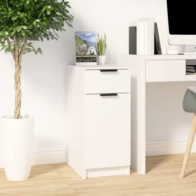 Produktbild von Aufbewahrungsschränke und Schreibtischschrank in Weiß, 33,5 x 50 x 75 cm aus Holzwerkstoff