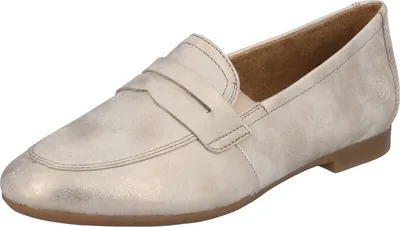 Produktbild von Remonte Loafers - Hellbeige Metallic Kunstleder Größe: 36 Normal