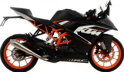 Immagine prodotto di Silenziatore posteriore / sistema di scarico LeoVince SLIP-ON SBK GP STYLE, acciaio inox, con omologazione per KTM RC 125