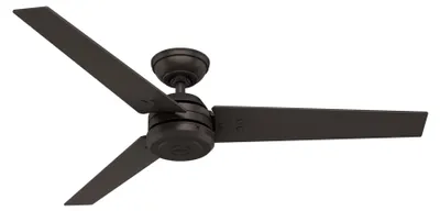 Image de Ventilateur de plafond avec interrupteur mural Protos Bronze 132 cm