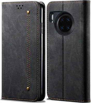 Obrázek produktu pro Pouzdro Honor 50Lite, kožené flipové pouzdro typu kniha se stojánkem pro Honor 50Lite Black